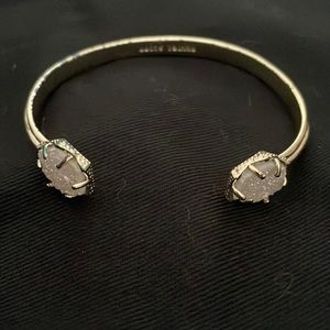 Kendra Scott Gold Cuff Bracelet with Iridescent Druzy